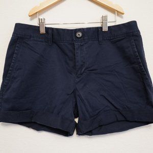 Banana Republic Navy Blue Cuffed Shorts - Size 4